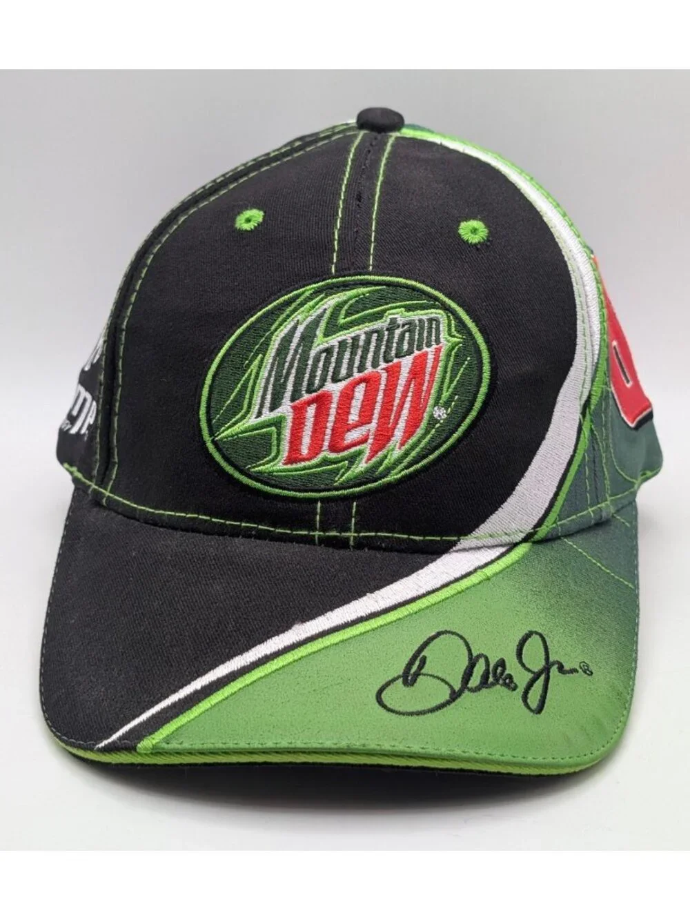 Vintage Dale Earnhardt Jr. #88 Nascar Racing Hat Strap Back Mountain Dew AMP